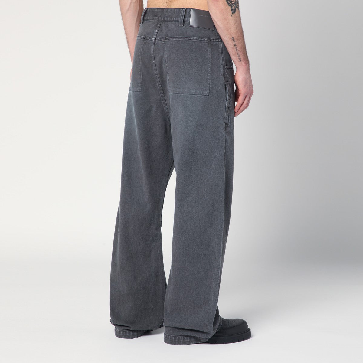 Washed Grey Denim Trousers — Entire Studios