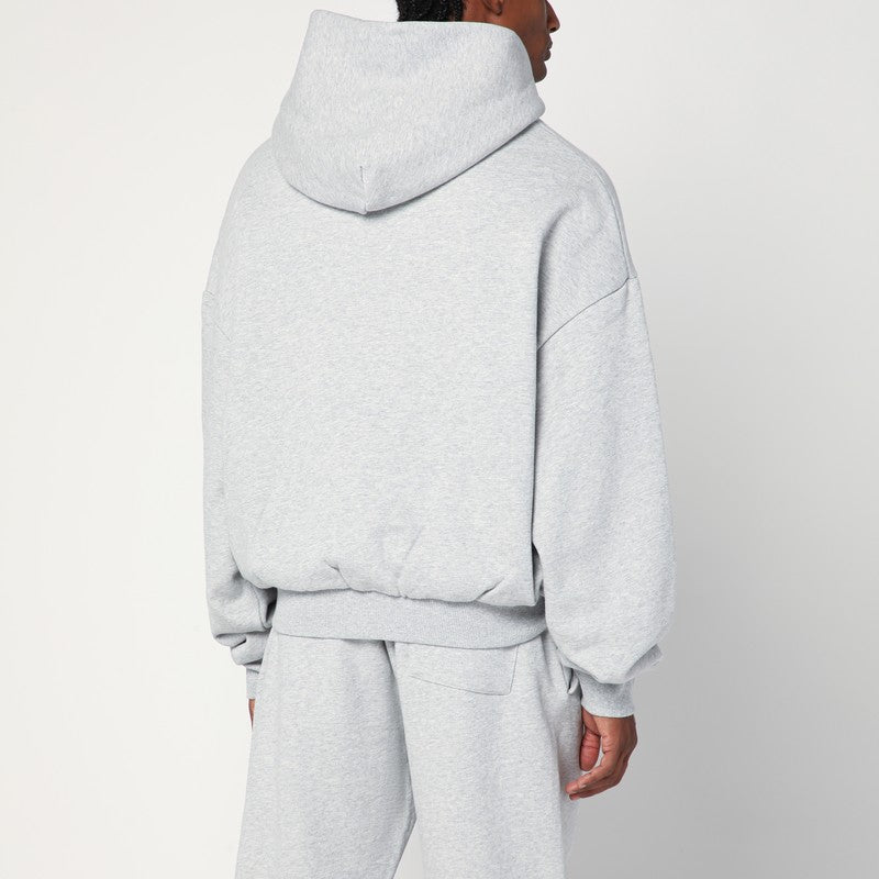 Grey Zip Cotton Sweatshirt — Entire Studios