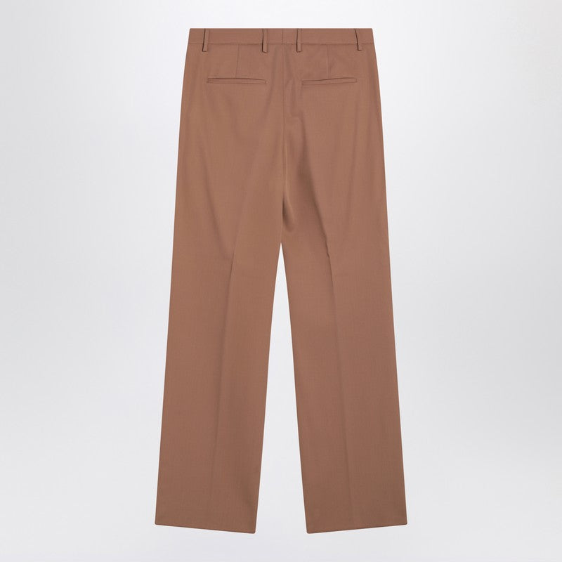 Lardini Wide beige wool pants
