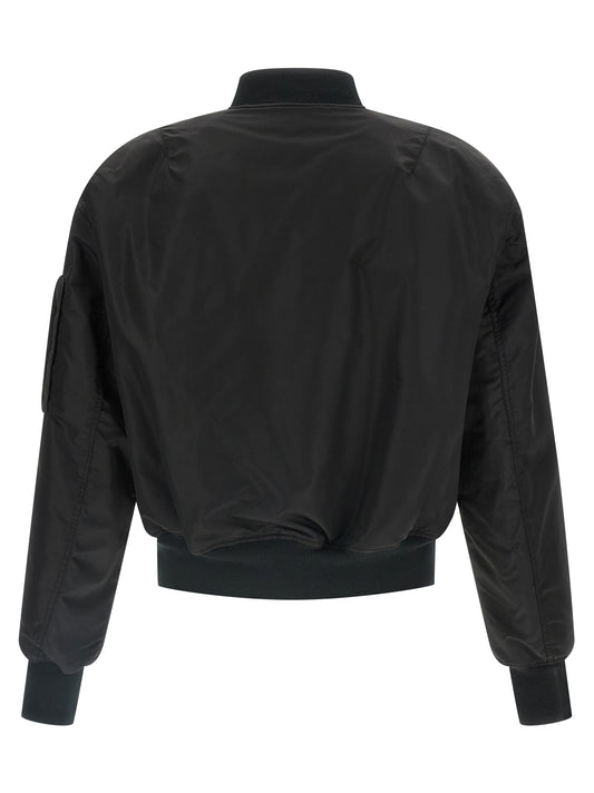 Entire Studios Nylon Bomber Jacket for Men — Black, Oversized