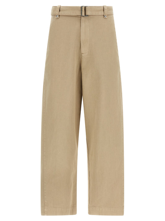 Entire Studios Gully Pants — Beige Cotton Trousers