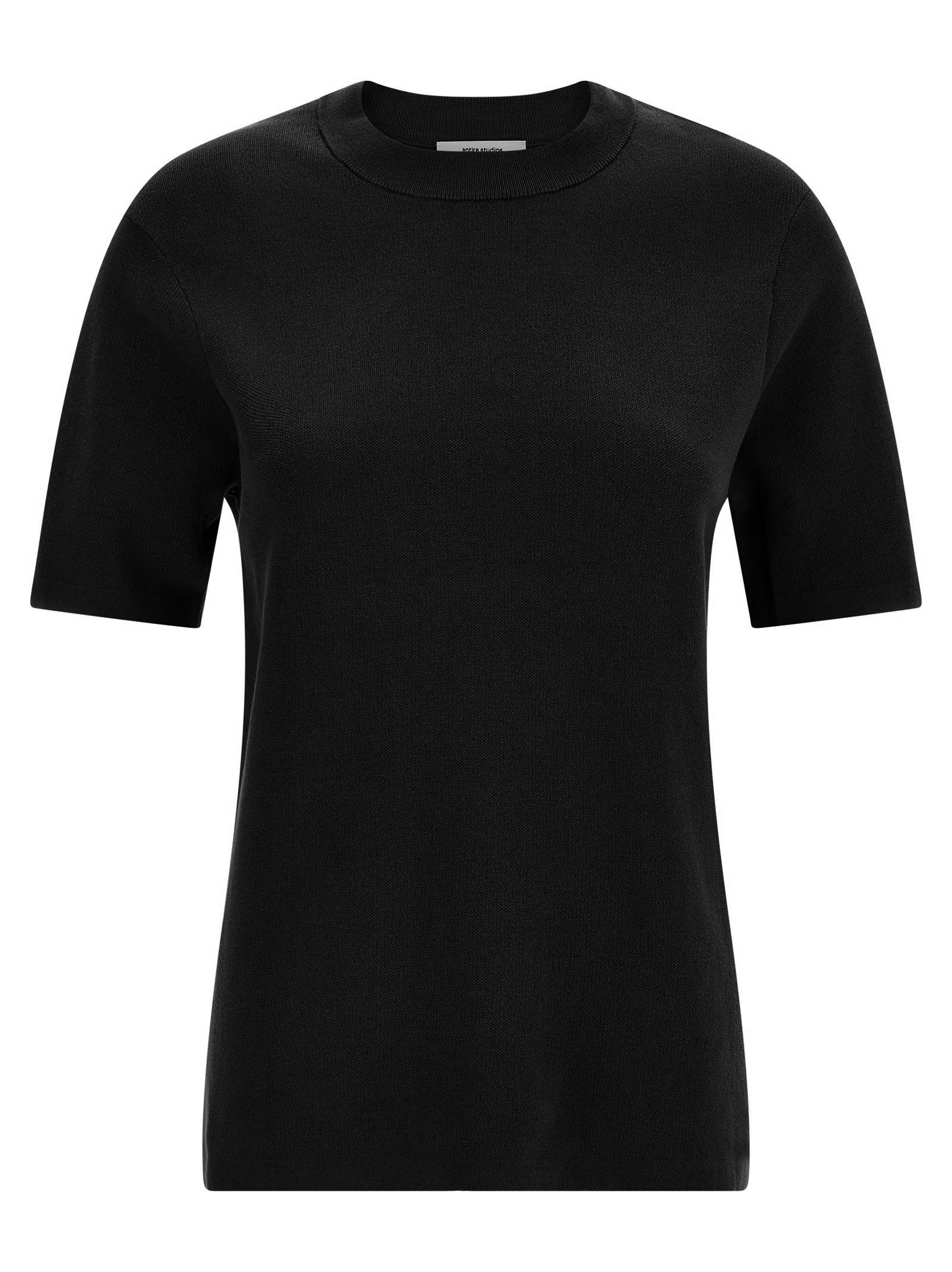 Entire Studios Mercerized Cotton T-shirt — Black Slim Fit
