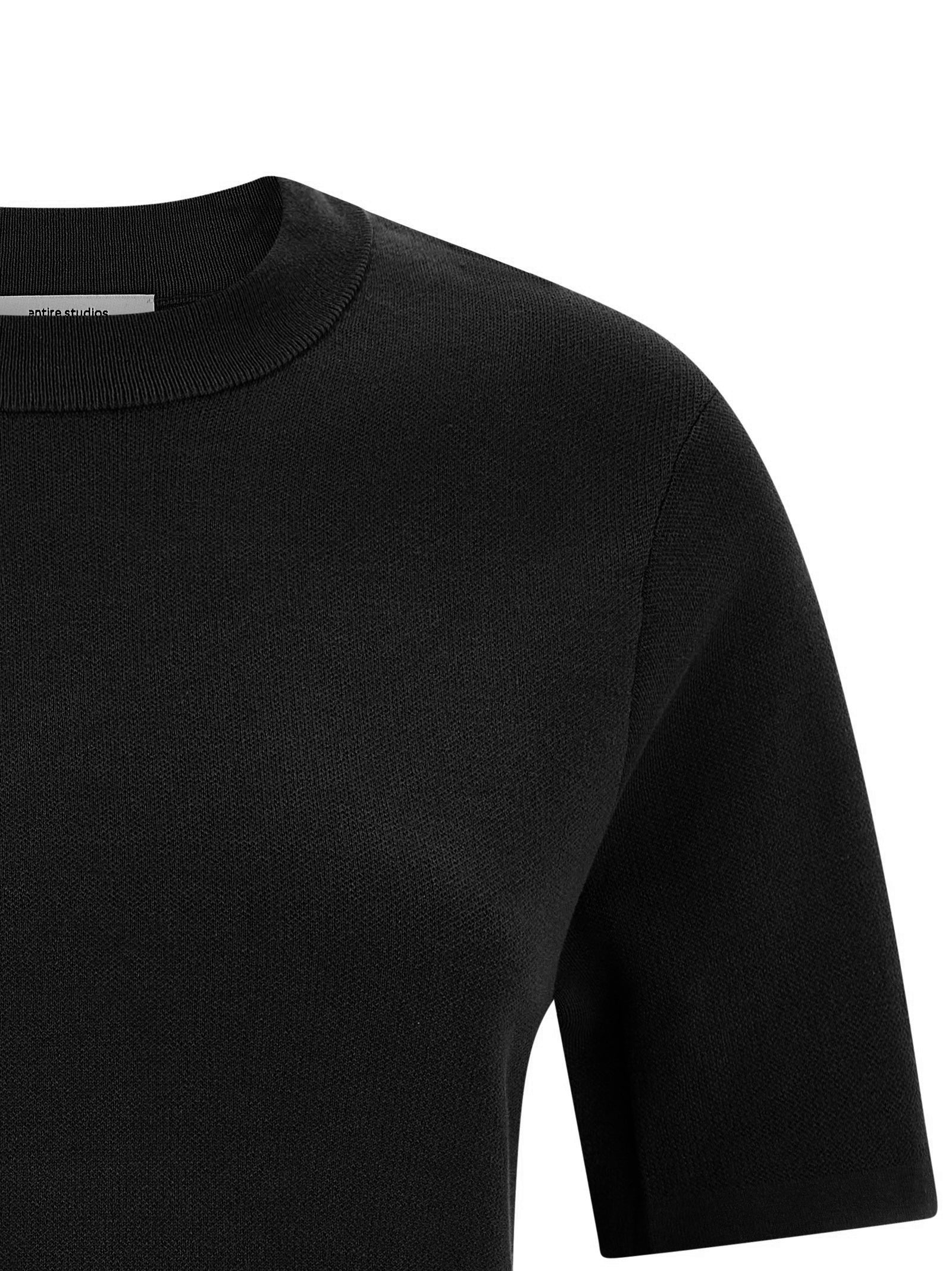 Entire Studios Mercerized Cotton T-shirt — Black Slim Fit