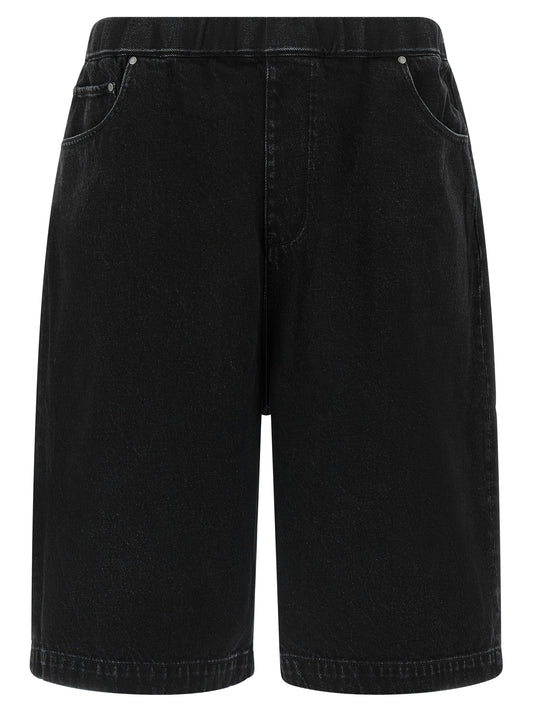 Entire Studios Spar Bermuda Shorts — Black Short Trousers