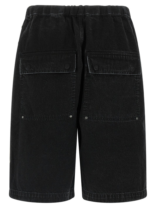 Entire Studios Spar Bermuda Shorts — Black Short Trousers