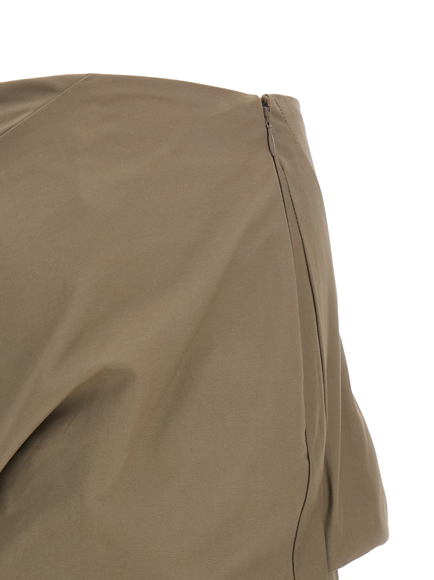 Entire Studios Structured Skirt — Mini Cotton Gray (Women)