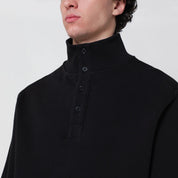 Entire Studios Black cotton buttoned sweater