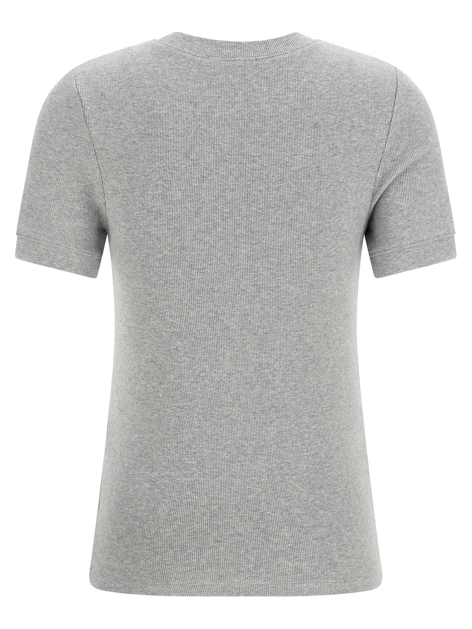 Entire Studios Lounge T‑shirt — Gray Ribbed Topwear