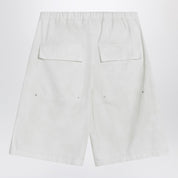 Entire Studios Wide white bermuda shorts in cotton