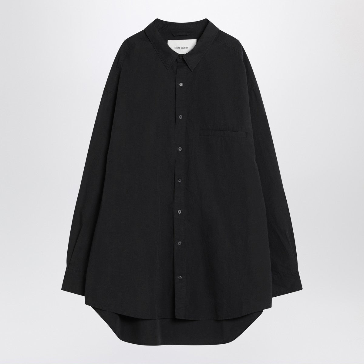 Entire Studios Oversized black shirt in cotton