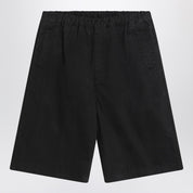 Entire Studios Wide black bermuda shorts in cotton