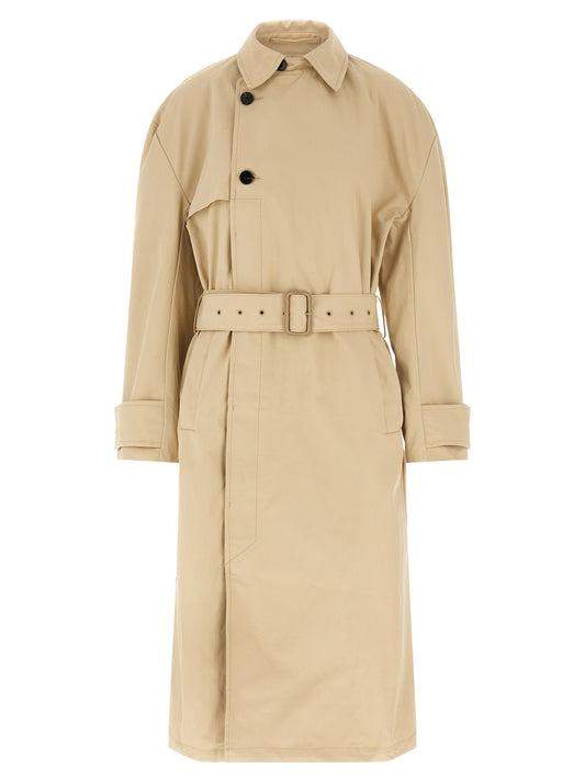 Entire Studios Beige Trench Coat — Classic Cotton Canvas