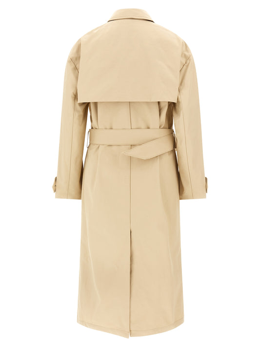 Entire Studios Beige Trench Coat — Classic Cotton Canvas