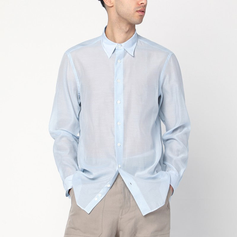 Lardini Light blue shirt in silk blend