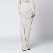 Entire Studios Ivory draped long skirt