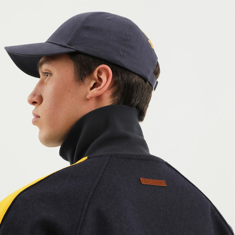 1989 STUDIO Gray jacket with side stripes in wool