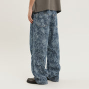 1989 STUDIO Pantaloni Marble Mastiff wide leg denim