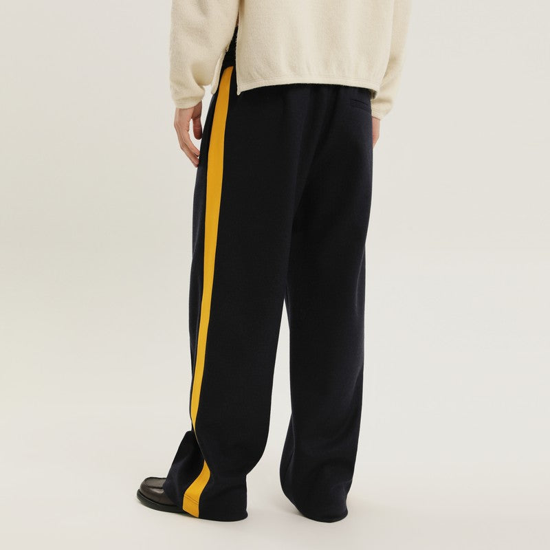 1989 STUDIO Pants with side stripe in wool