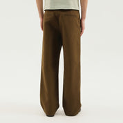 Pantalon droit en coton vert olive STUDIO 1989
