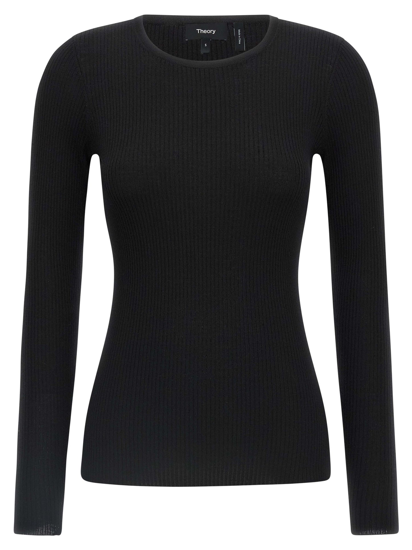 Theory Ribbed Sweater — Women's Knitwear, Black