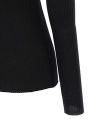 Theory Ribbed Sweater — Women's Knitwear, Black