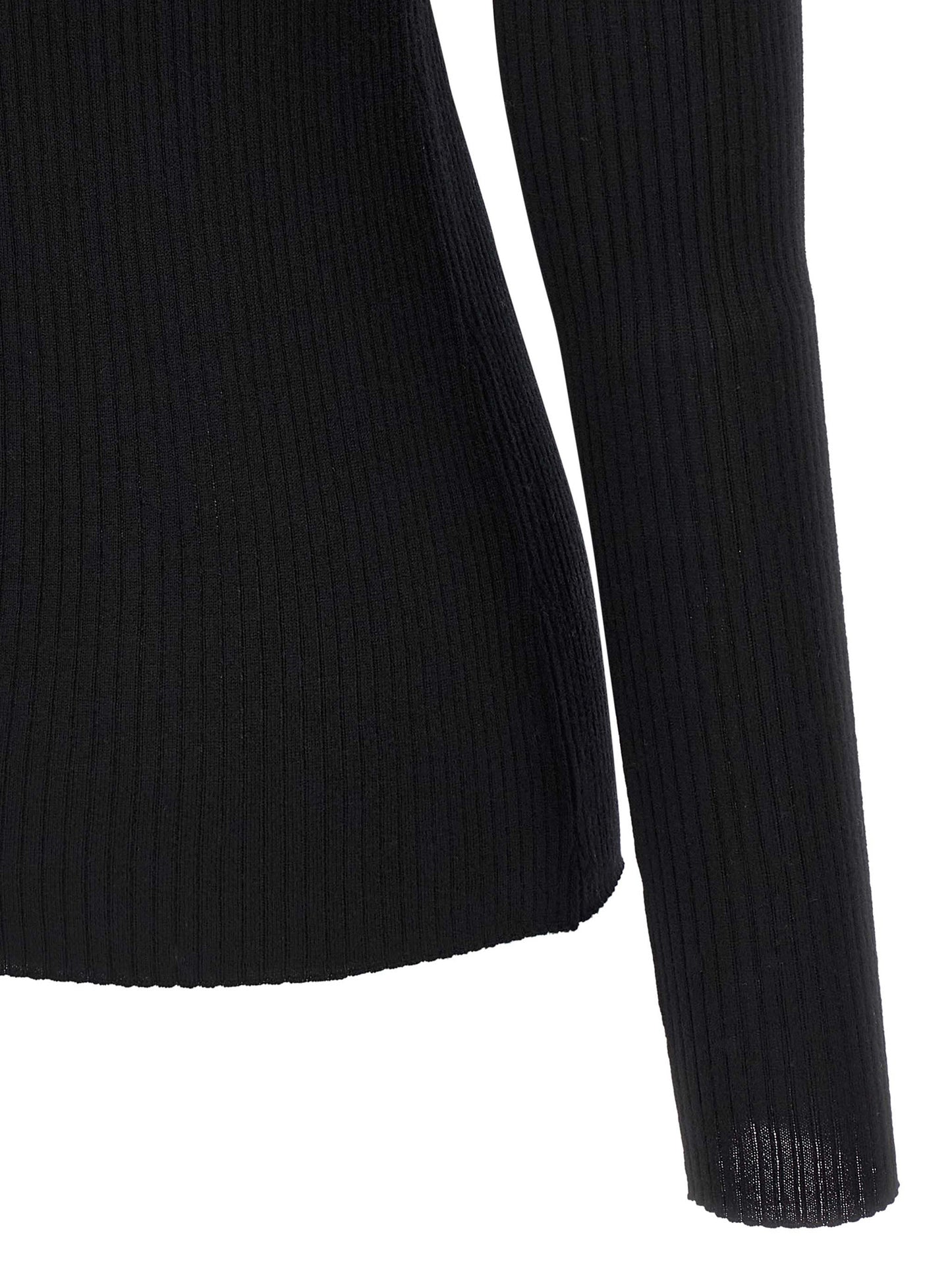 Theory Ribbed Sweater — Women's Knitwear, Black