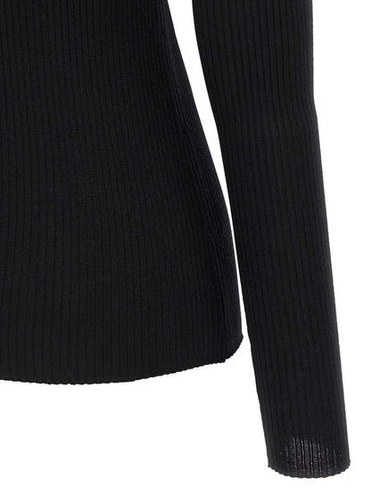 Theory Ribbed Sweater — Women's Knitwear, Black