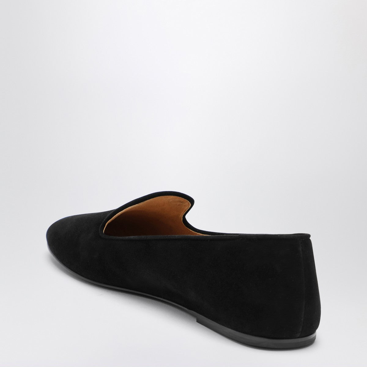 Mocassins en daim noir Lippi de The Row