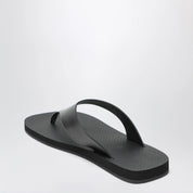 The Row Dune Ginza classic leather sandal black