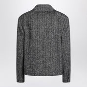 Dolce & Gabbana Dolce&Gabbana Dark grey short oversized striped jacket
