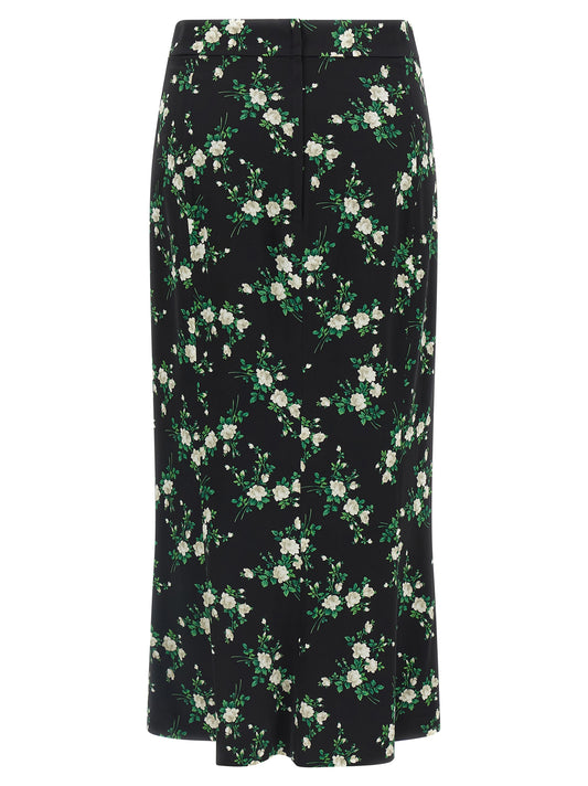 Dolce & Gabbana Fiorellini Skirt — Silk Midi Skirt