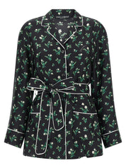 Dolce & Gabbana Roselline Lily-Print Silk Shirt