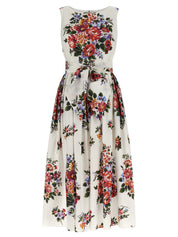 Dolce & Gabbana Dresses — Bouquet Di Fiori Midi Dress