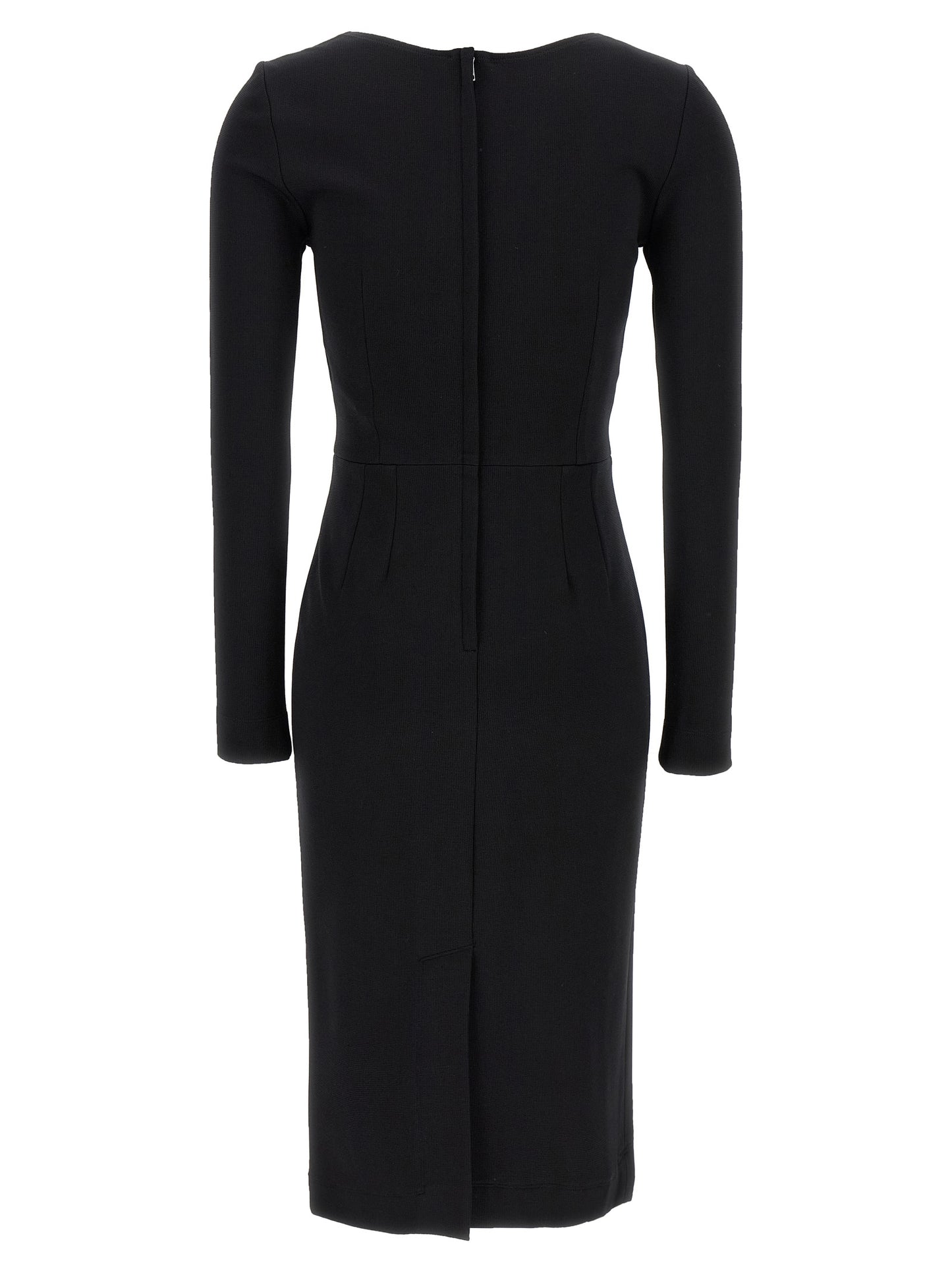 Dolce & Gabbana Logo Dress — Black Midi Dress