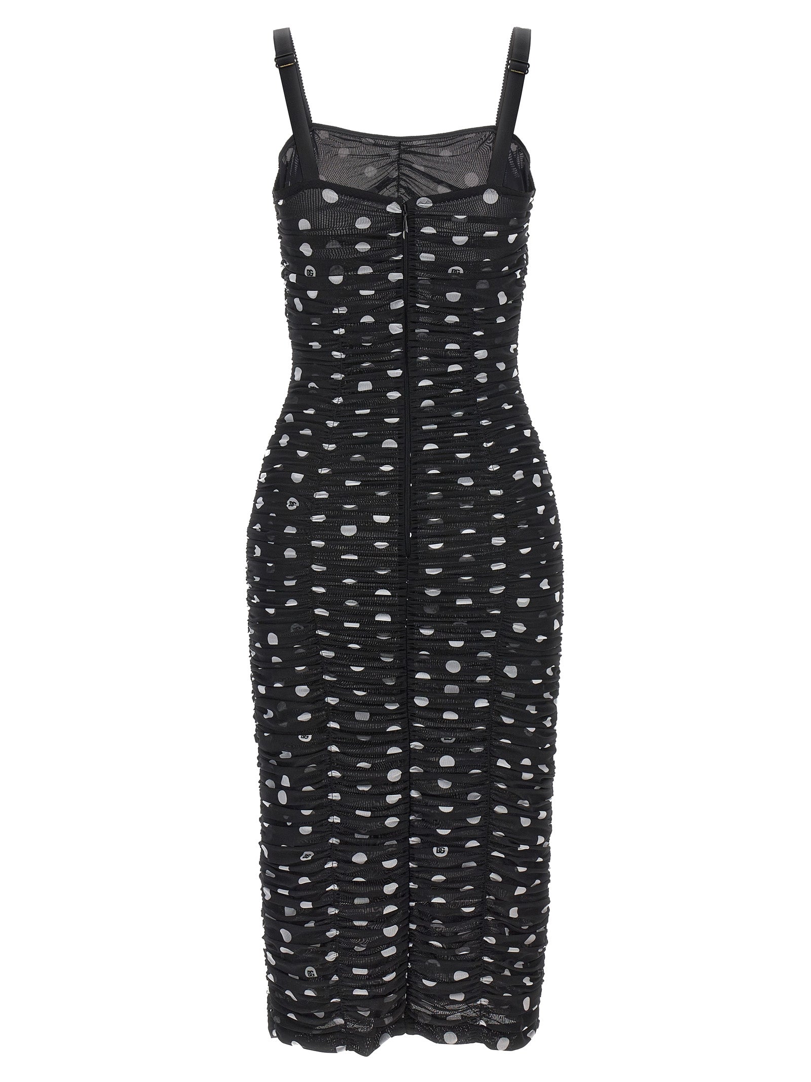 Dolce & Gabbana Mambo Dress — White/Black Polka Dot
