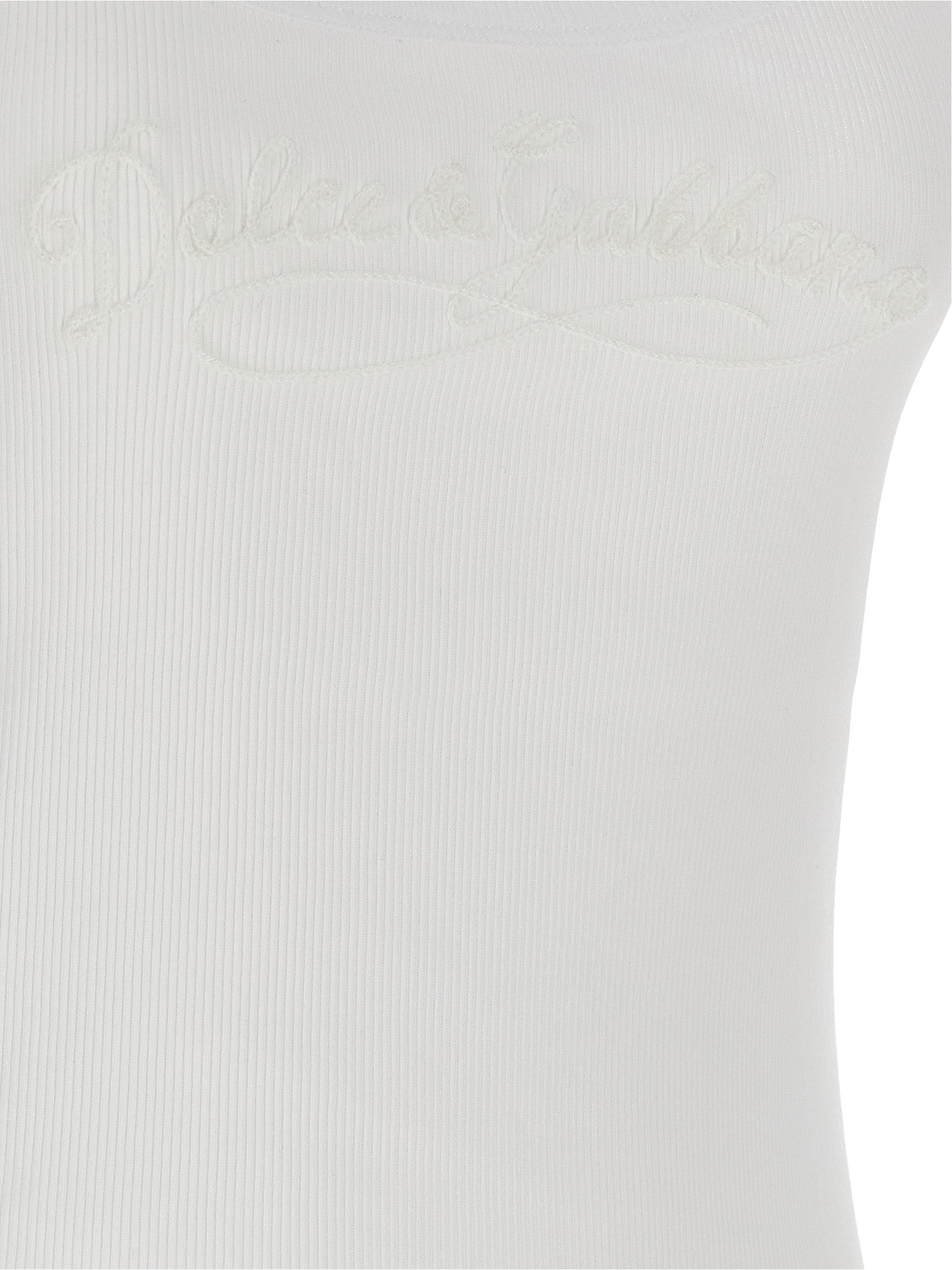 Dolce & Gabbana Logo Embroidery Tank Top
