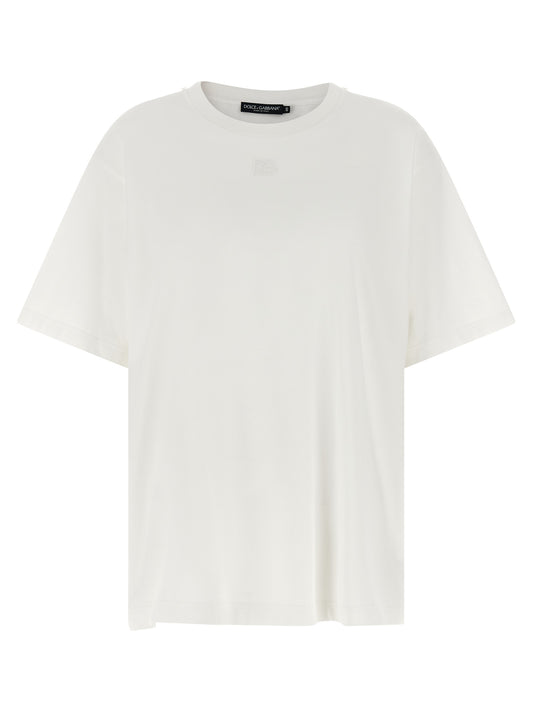 Dolce & Gabbana T-shirt With Scarf — Designer Topwear