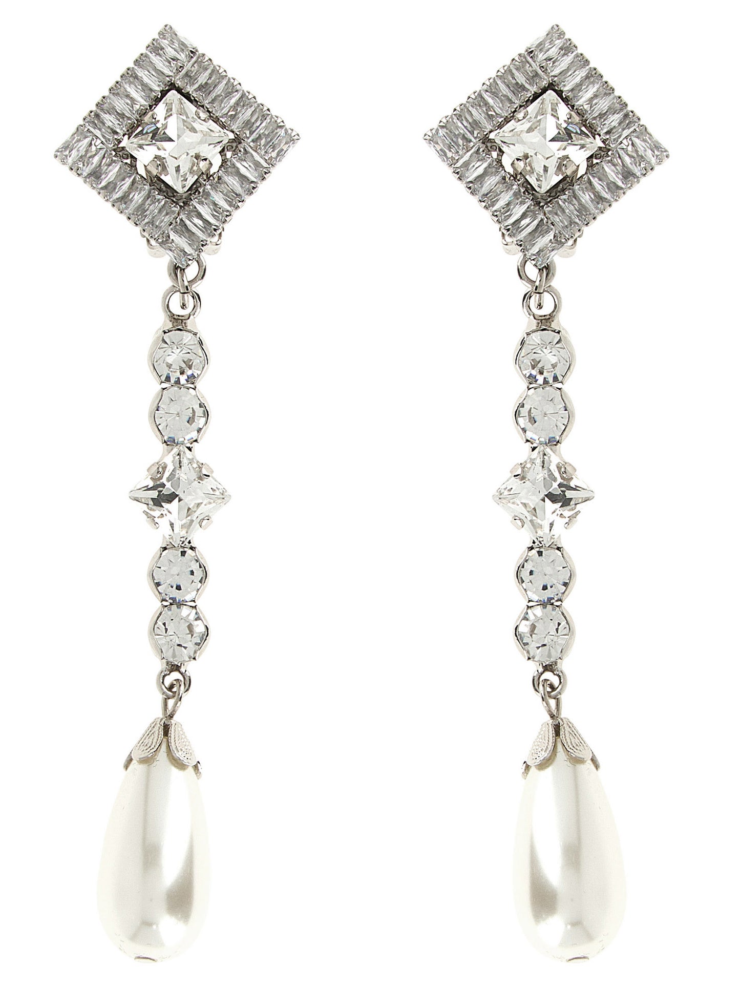 Alessandra Rich Pendant Earrings — Jewellery, Silver