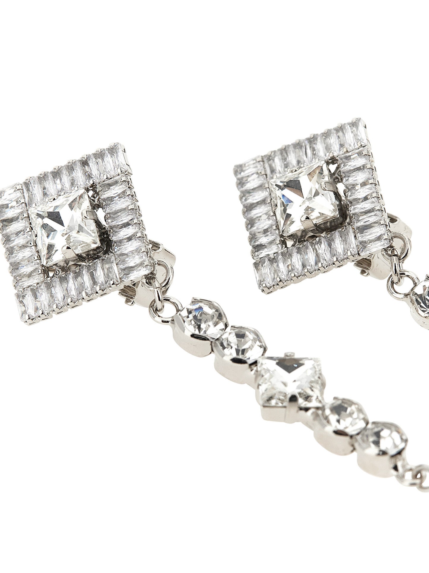 Alessandra Rich Pendant Earrings — Jewellery, Silver