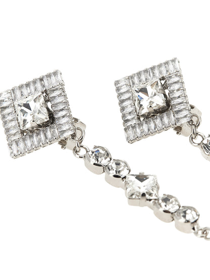 Alessandra Rich Pendant Earrings — Jewellery, Silver
