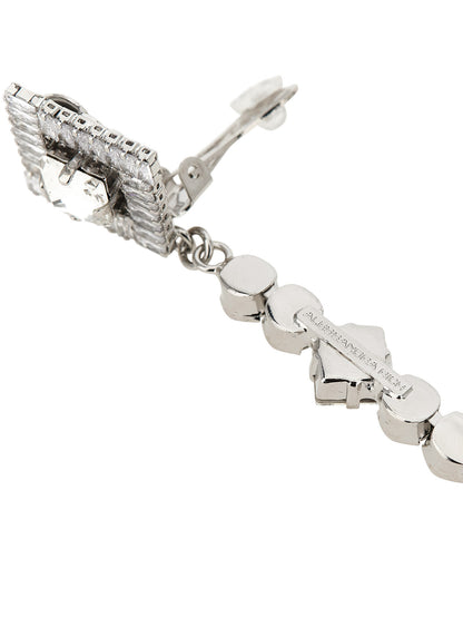 Alessandra Rich Pendant Earrings — Jewellery, Silver