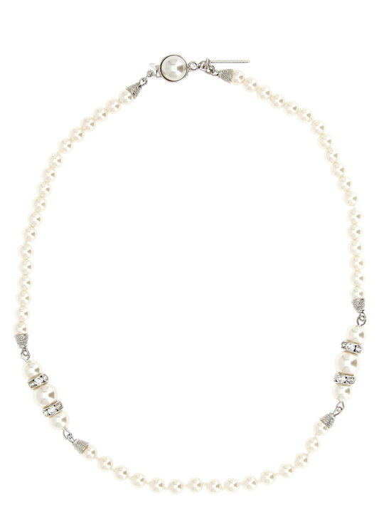 Alessandra Rich Pearl Necklace — Luxury Jewellery (White)