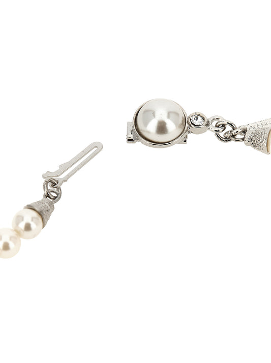 Alessandra Rich Pearl Necklace — Luxury Jewellery (White)