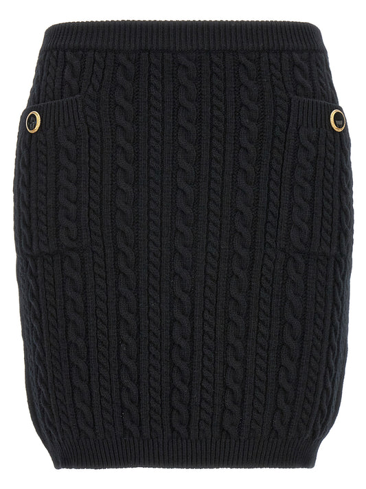 Alessandra Rich Button Skirt