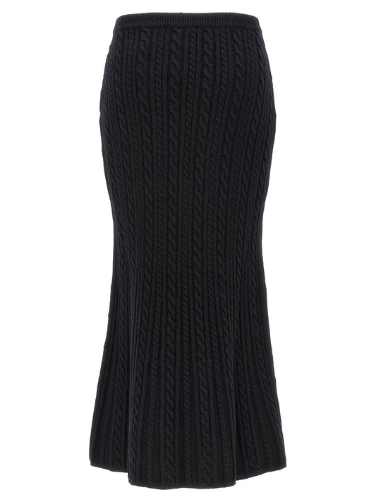 Alessandra Rich Maxi Wool Skirt