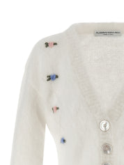 Alessandra Rich Carded Mohair Cardigan