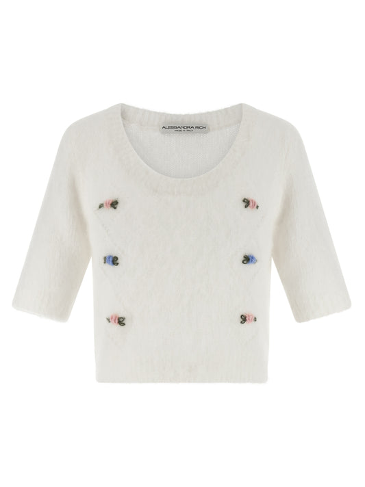 Alessandra Rich Mohair Sweater — Women's Knitwear