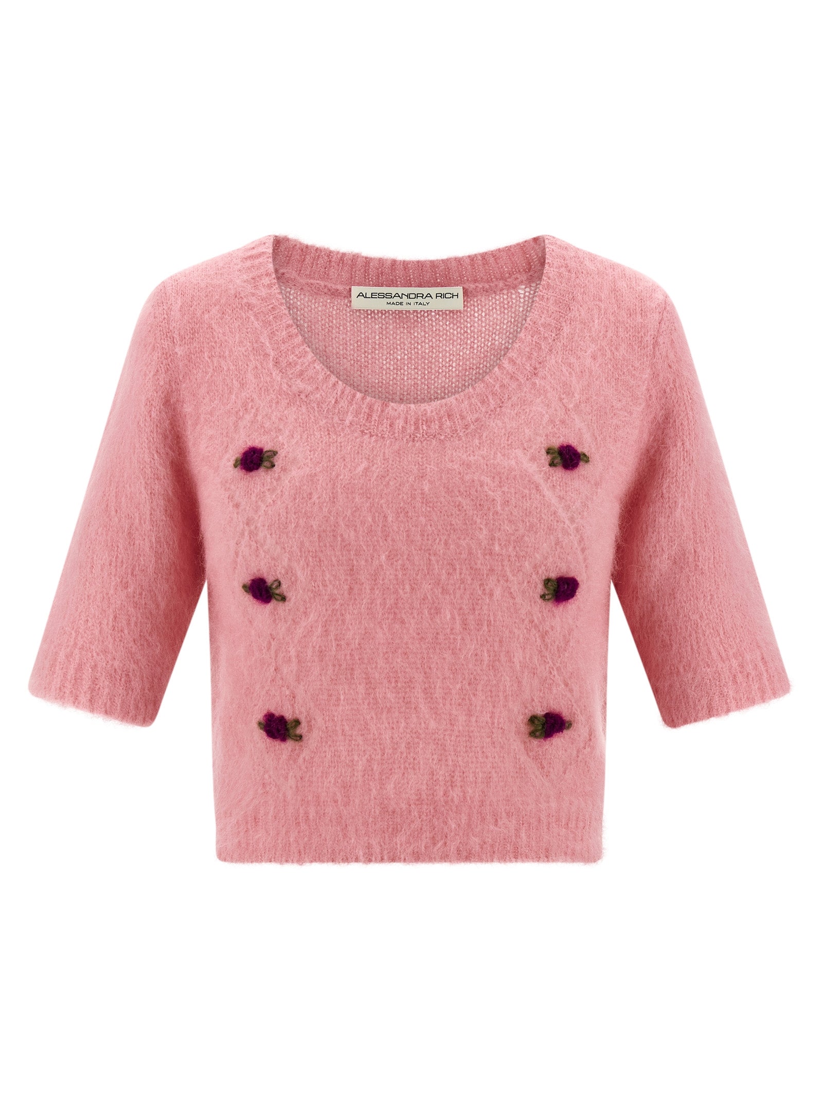Alessandra Rich Carded Mohair Sweater