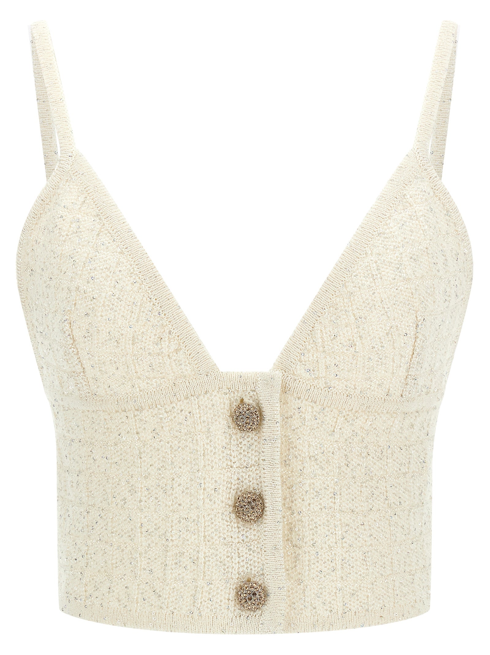 Alessandra Rich Sequin Top