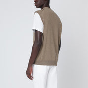 Loro Piana Beige cashmere gilet